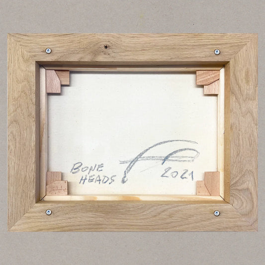 Bone Heads, Ölgemälde, 30x38,2 cm