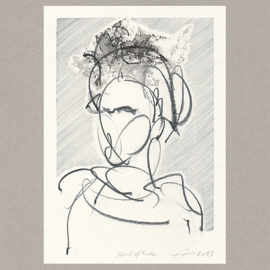 Spirit of Frida, Zeichnung, 21x14,8 cm