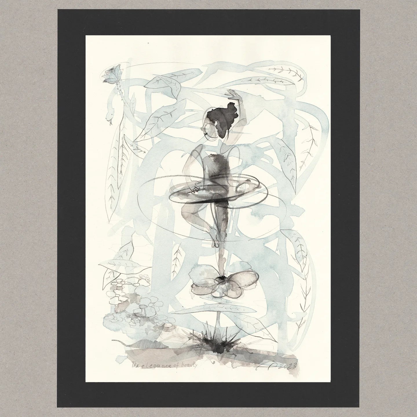 The elegance of beauty, Zeichnung, 21x29,6 cm