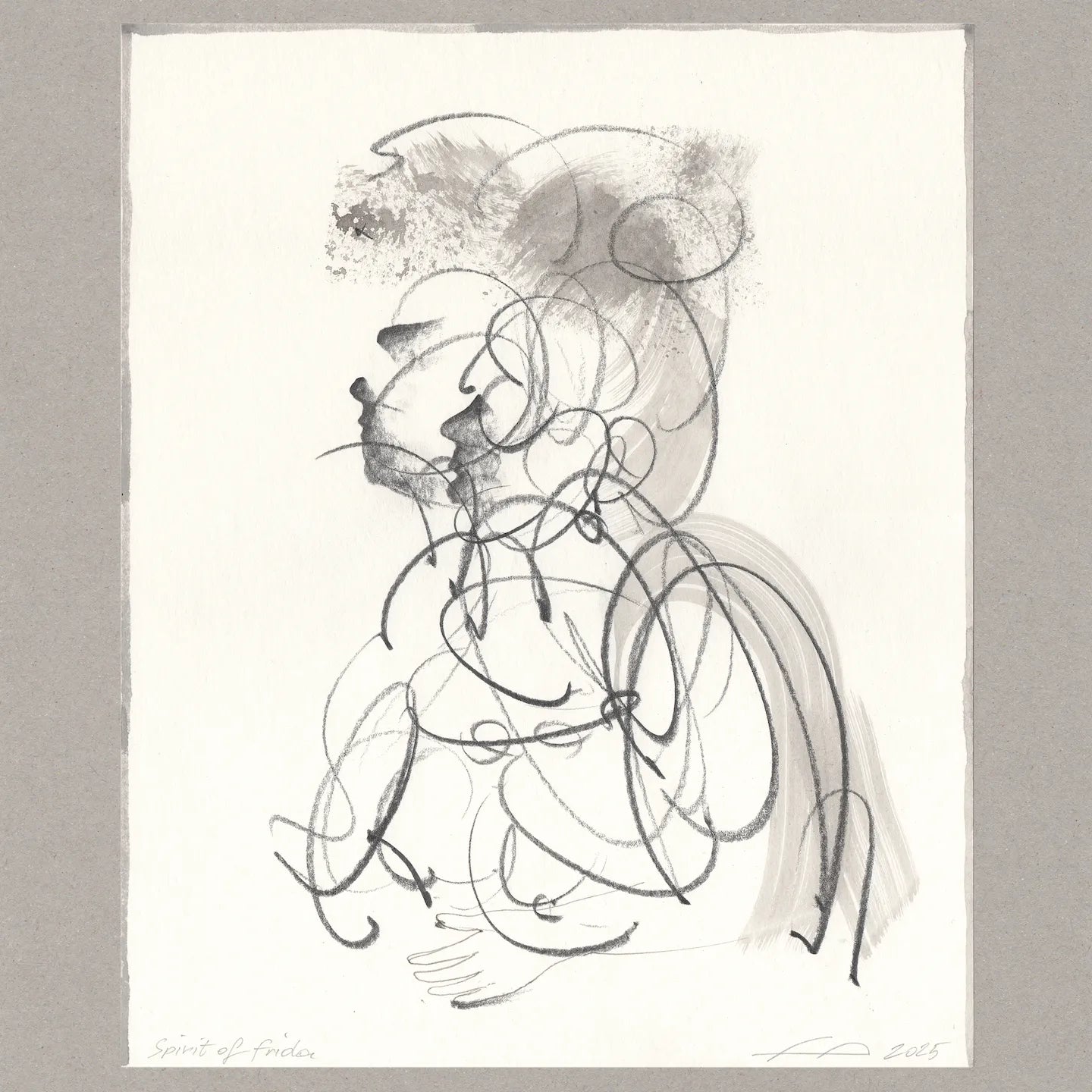 Spirit of Frida, Zeichnung, 29,5x24 cm